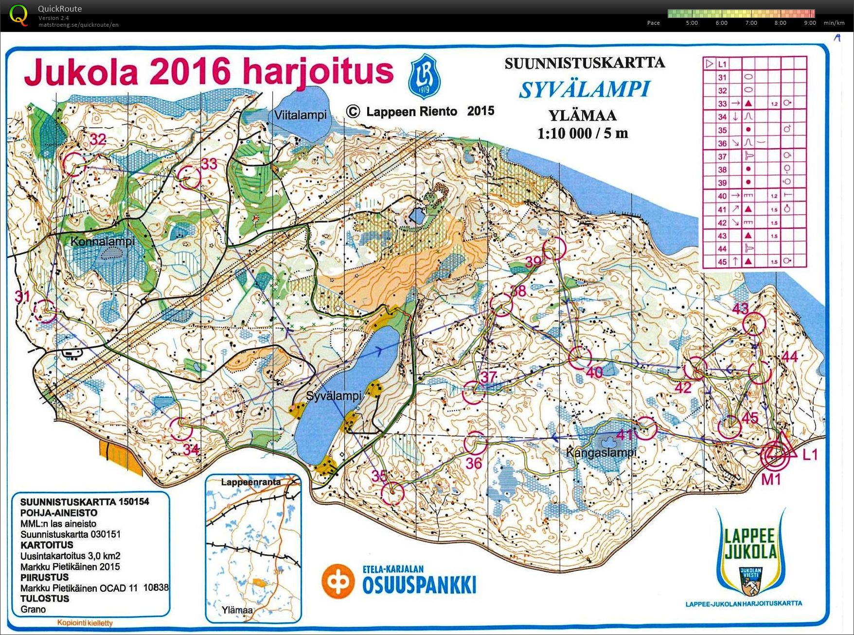 Jukola2016 camp (16/10/2015)