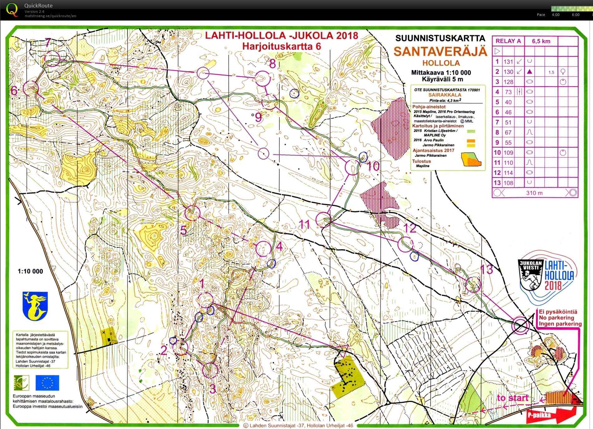 Jukola camp 2018 (10/11/2017)