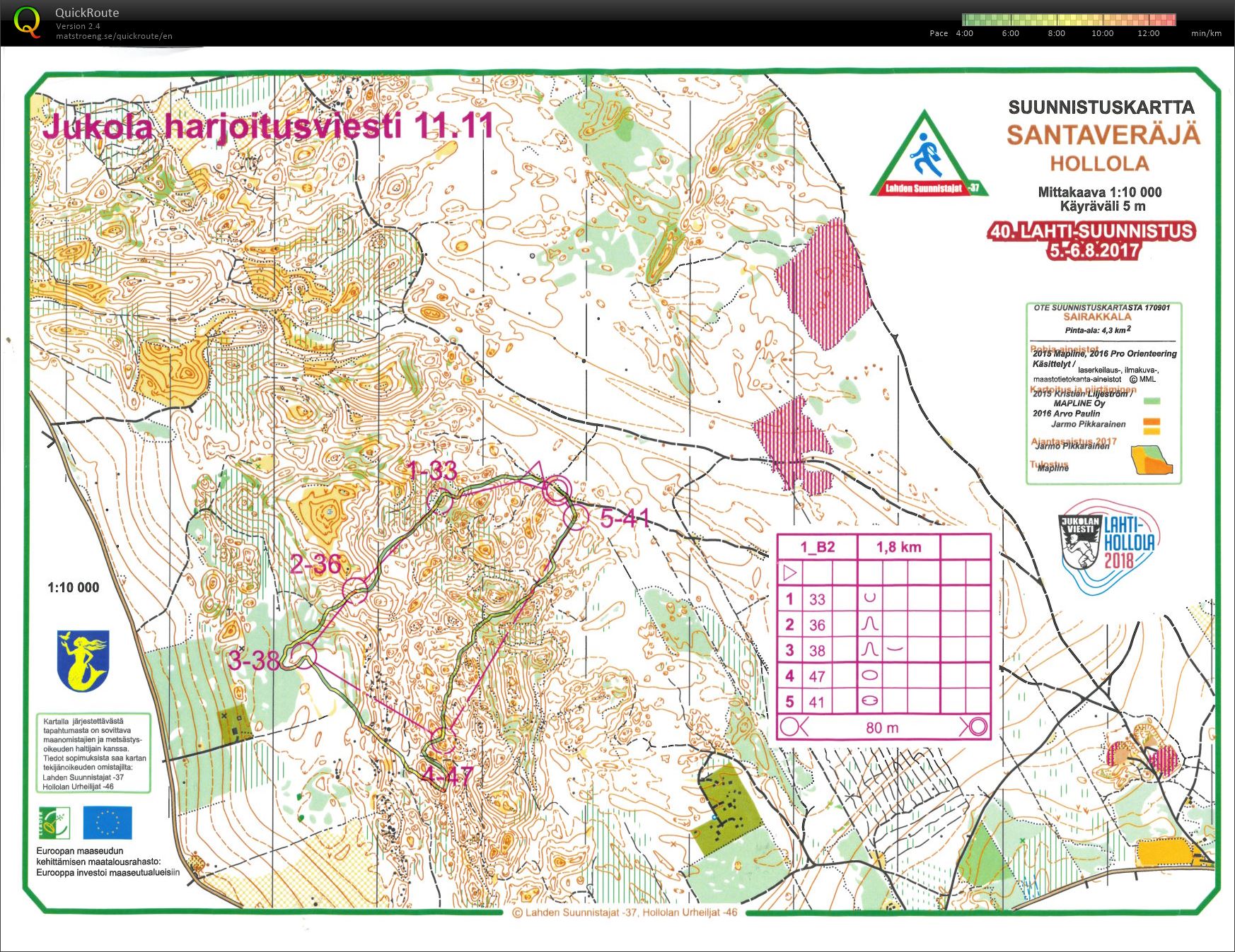 Jukola camp 2018 (11.11.2017)