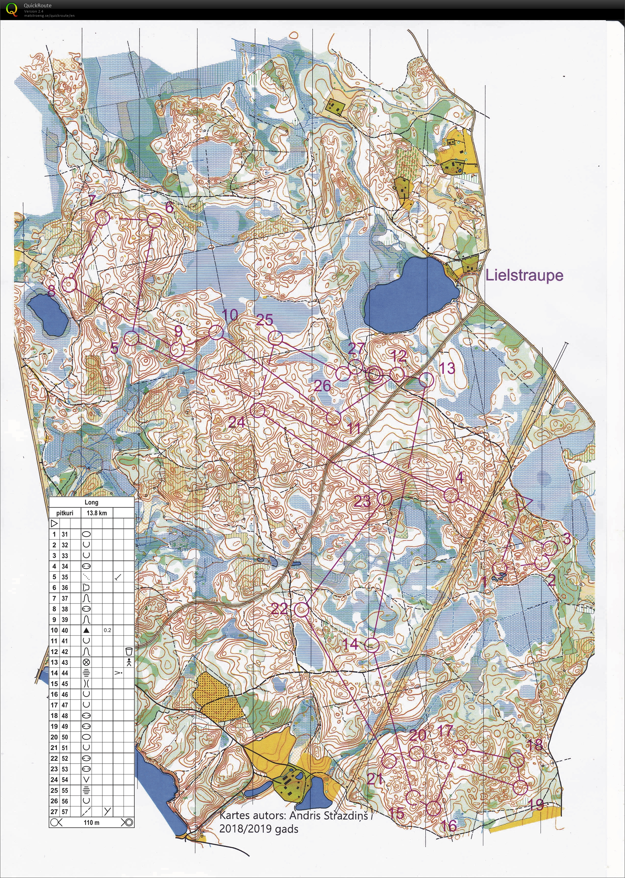 Long distance orienteering (11-04-2021)